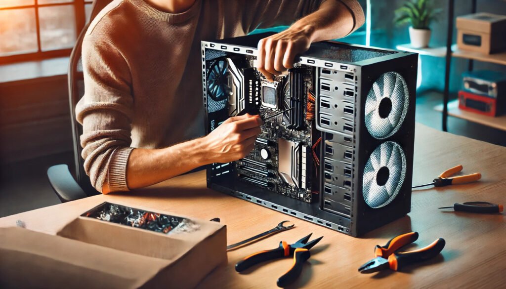 A_man_Pc_Building